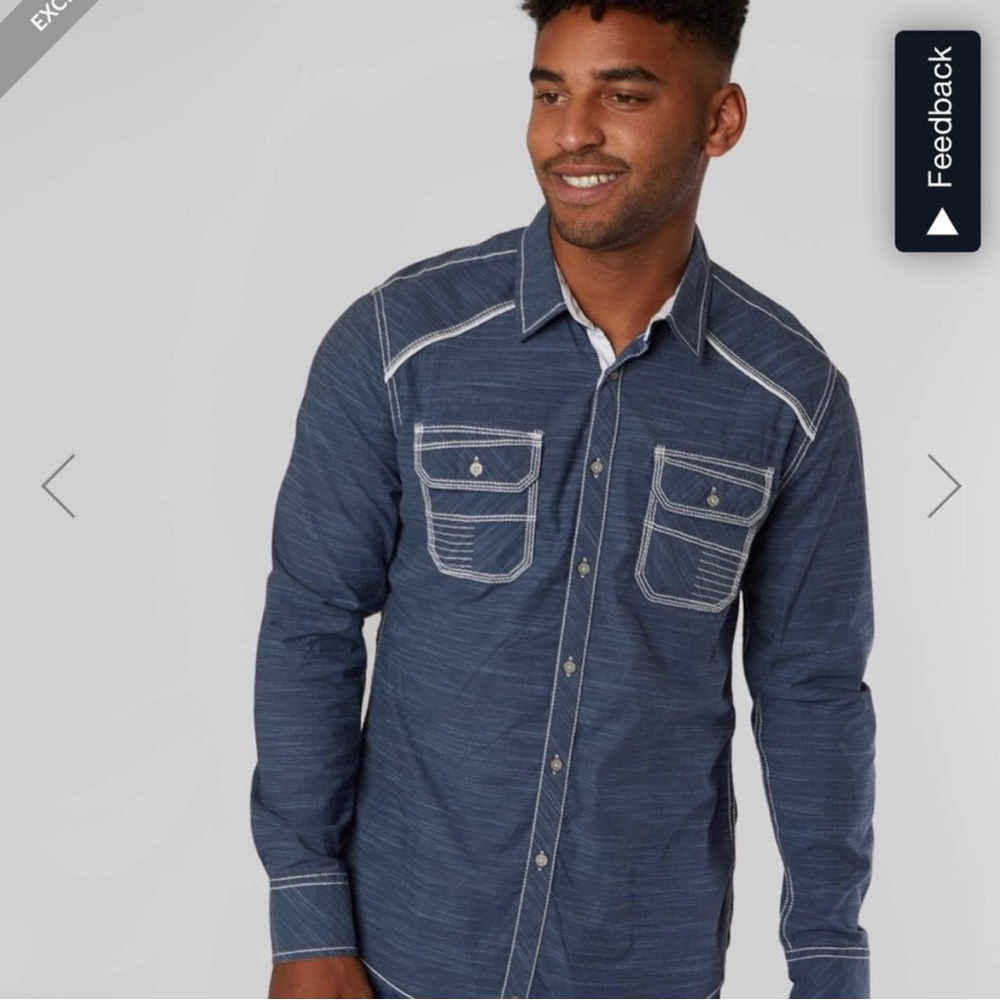 Buckle Marled Athletic Stretch shirt